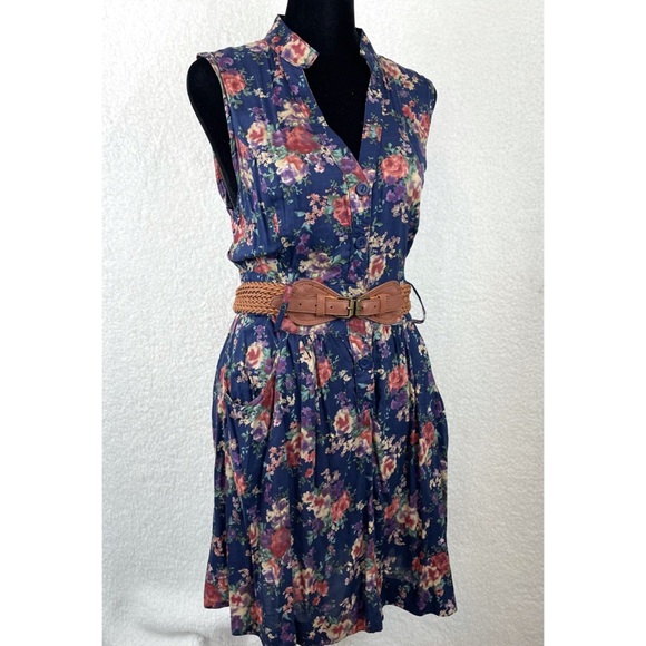 D’CLOSET • Floral Sleeveless Belted Mini Dress - Picture 6 of 14